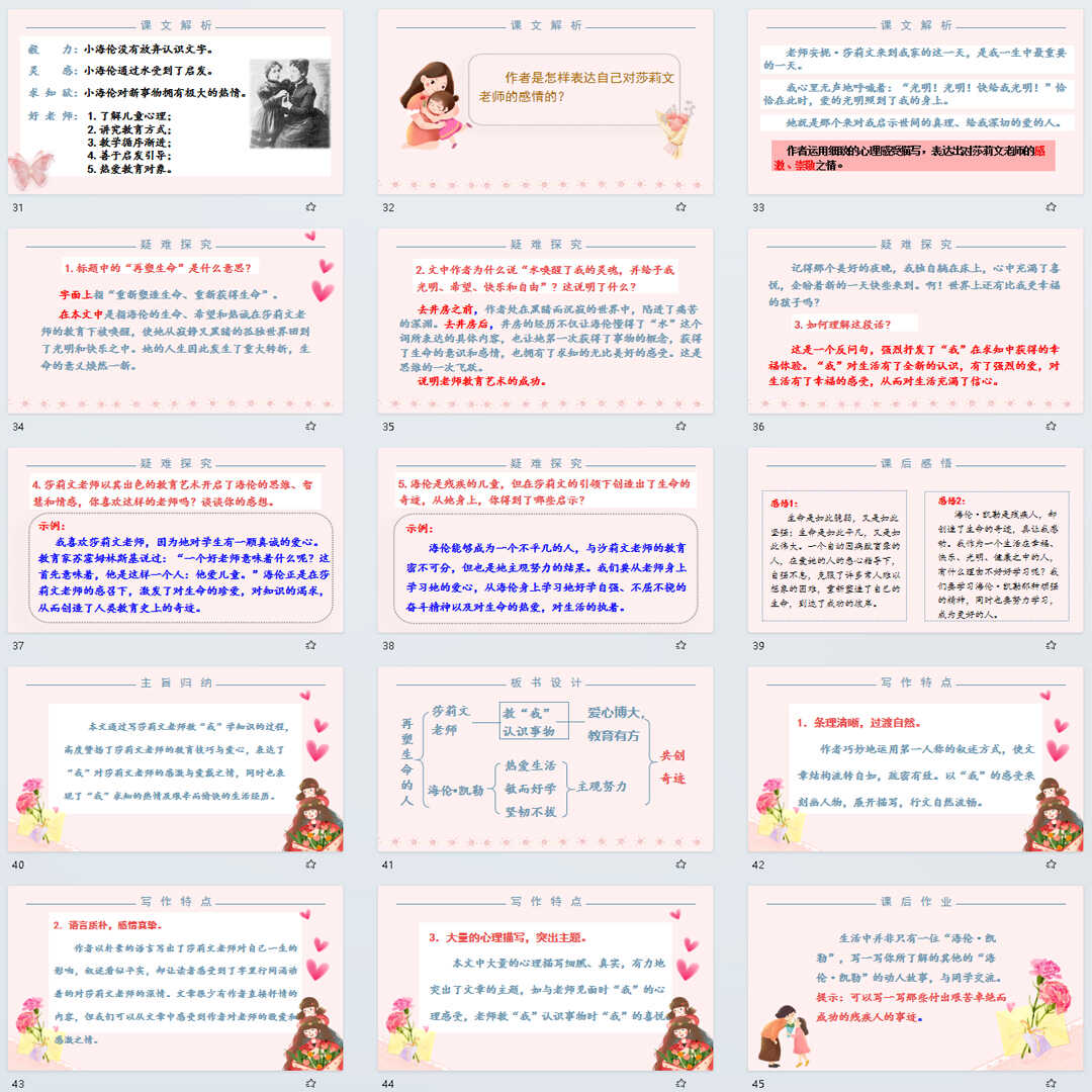 《再塑生命的人》PPT课件24套七年级上册语文第十课PPT教学课件