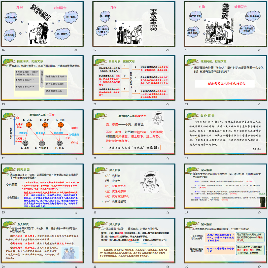 《变色龙》PPT课件精品课初中九年级语文下册第6课语文教学课件