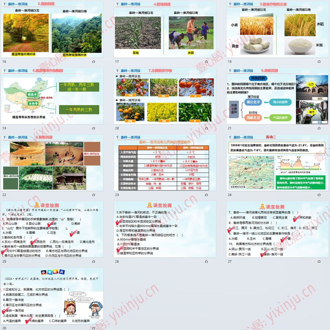 湘教版四大地理区域的划分PPT课件9套八年级下册地理第五章第1节