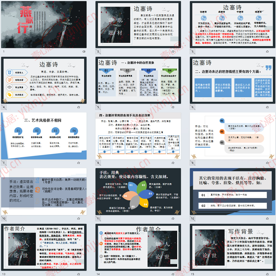 《燕歌行（并序）》PPT课件9套高二语文选择性必修中册古诗词诵读