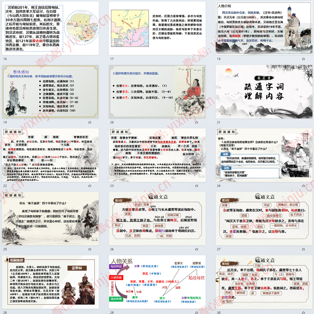 《苏武传》PPT课件11套高二语文选择性必修中册第10课课堂教学