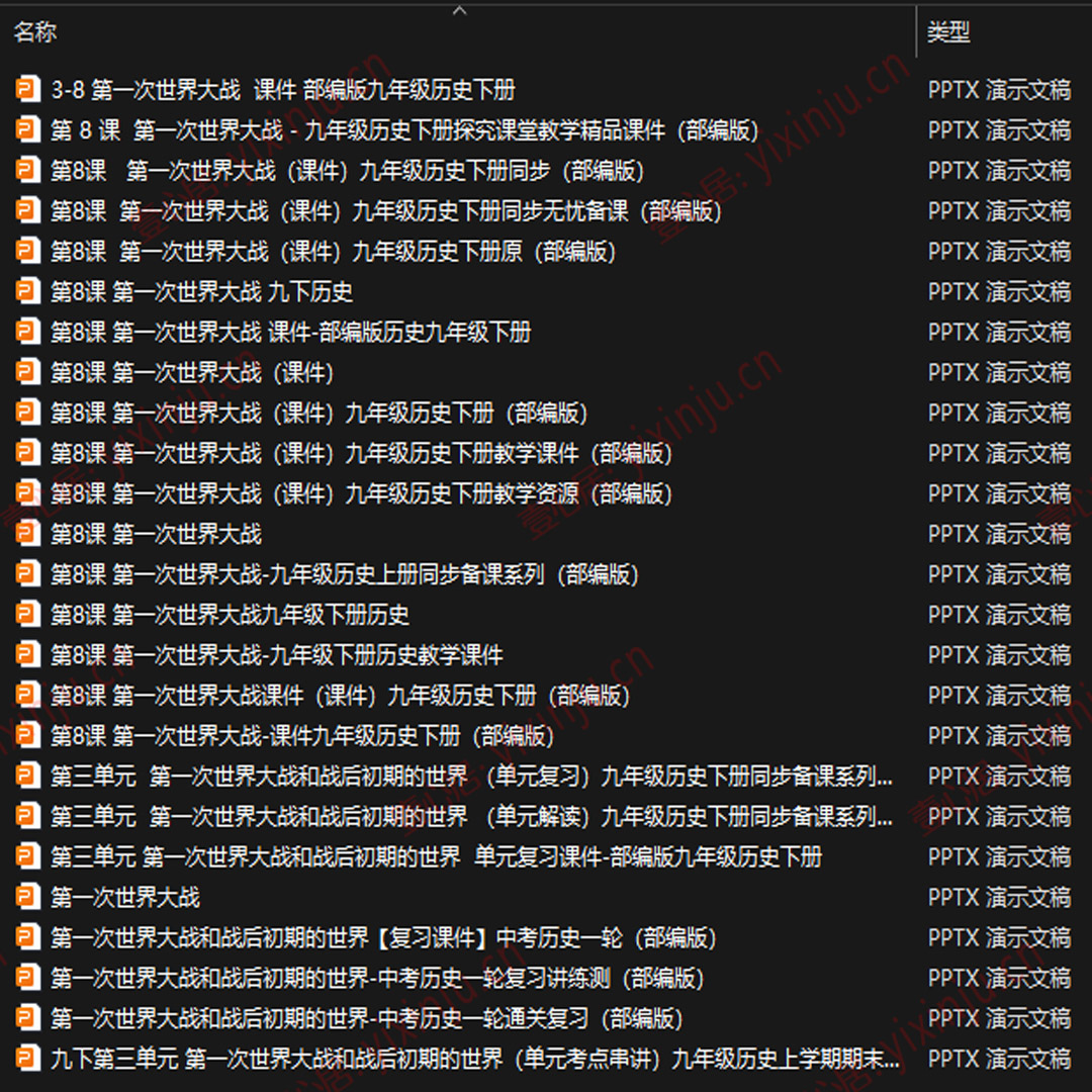 《第一次世界大战》PPT课件25套九年级下册历史第8课课堂教学