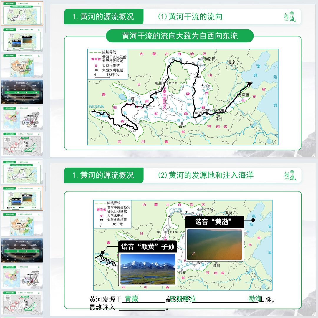 《河流》PPT课件5套初中八年级上册地理第二章第三节教学课件