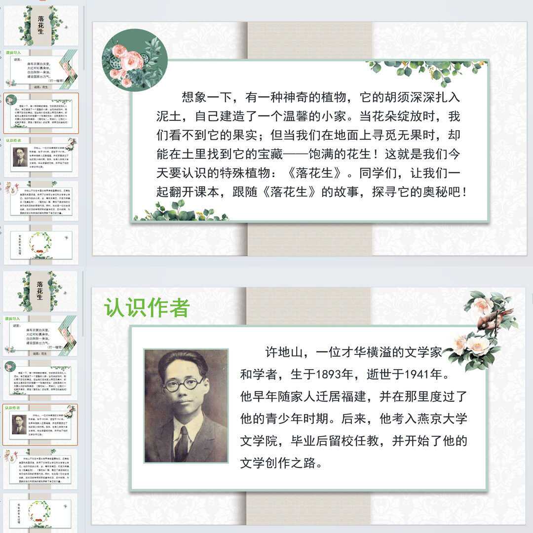 《落花生》PPT课件精修单品五年级上册语文第二课同步教学课件ppt