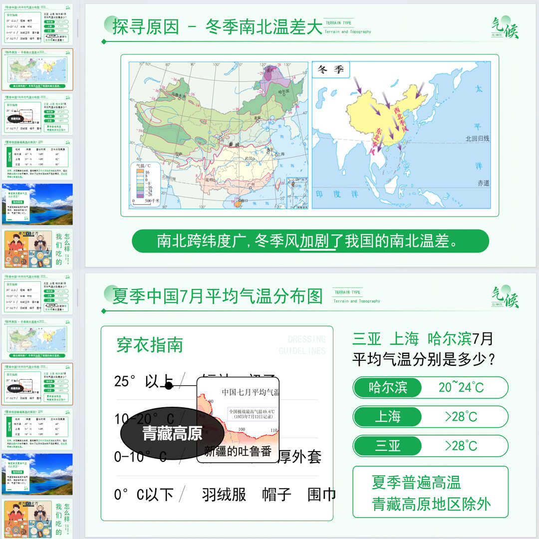 《气候》PPT课件4套初中八年级上册地理第二章第二节教学课件