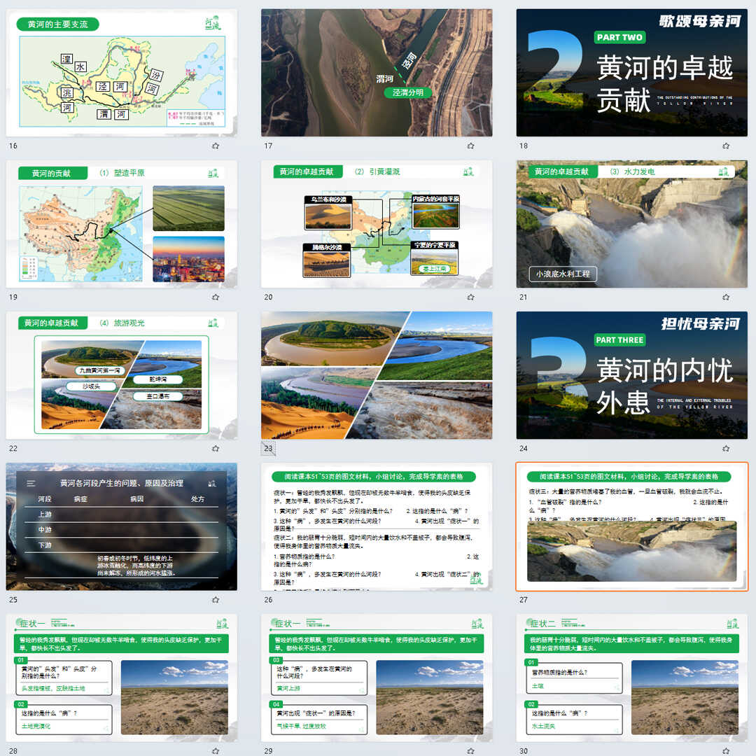 《河流》PPT课件5套初中八年级上册地理第二章第三节教学课件