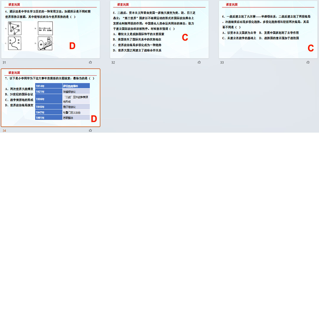 《冷战后的世界格局》PPT课件15套九年级下册历史第21课课堂教学