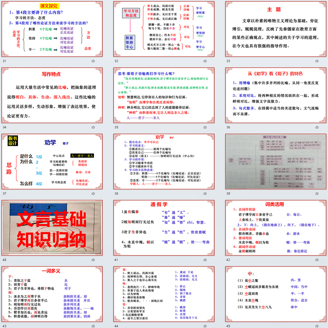 《劝学》PPT课件公开课高一语文上学期必修上册第10课教学课件