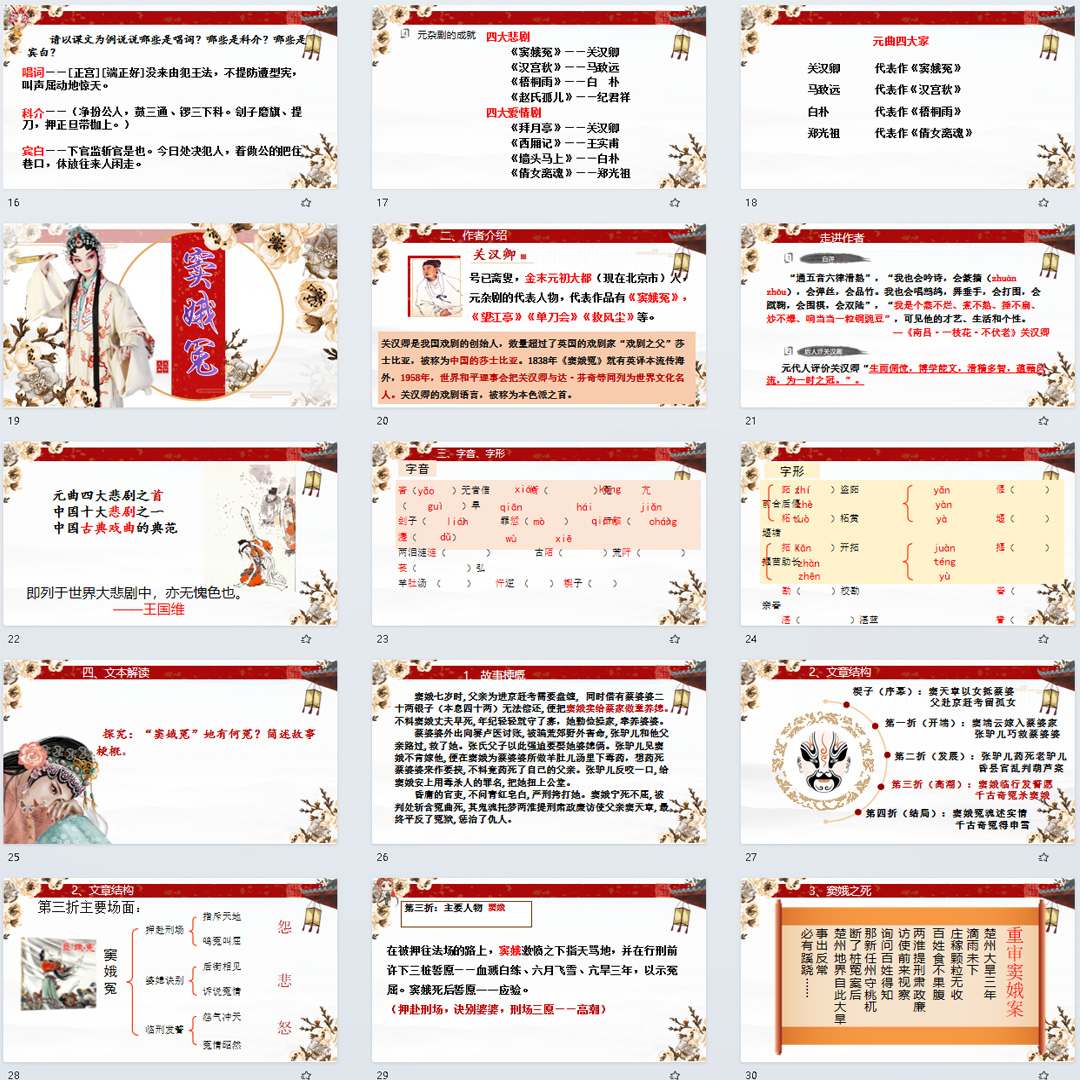 《窦娥冤（节选）》PPT课件公开课高一语文必修下册第4课教学课件