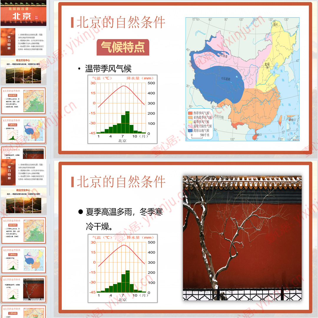 人教版《祖国的首都-北京》PPT课件10套八年级下地理第六章第4节