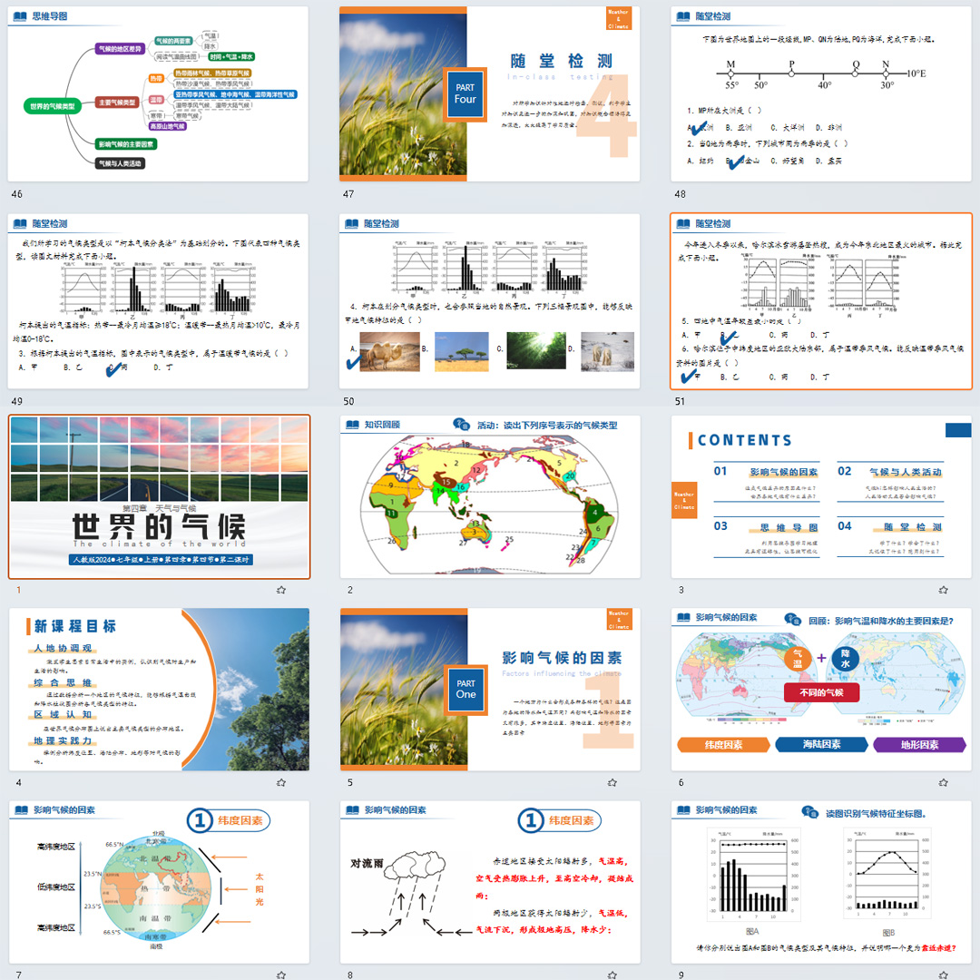 《世界的气候》PPT课件10套初中七年级上册地理第四章第四节