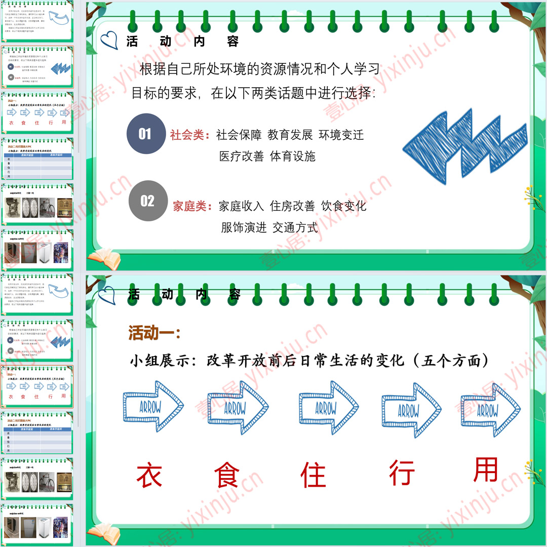 《生活环境的巨大变化》PPT课件3套八年级下册历史第20课课堂教学