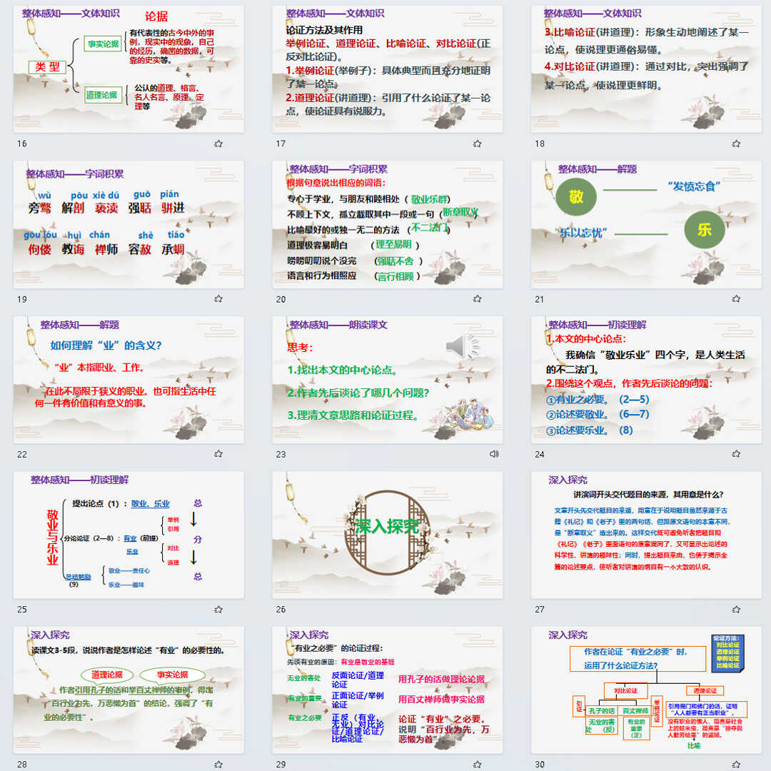 《敬业与乐业》PPT课件24套九年级语文上册第七课PPT课件