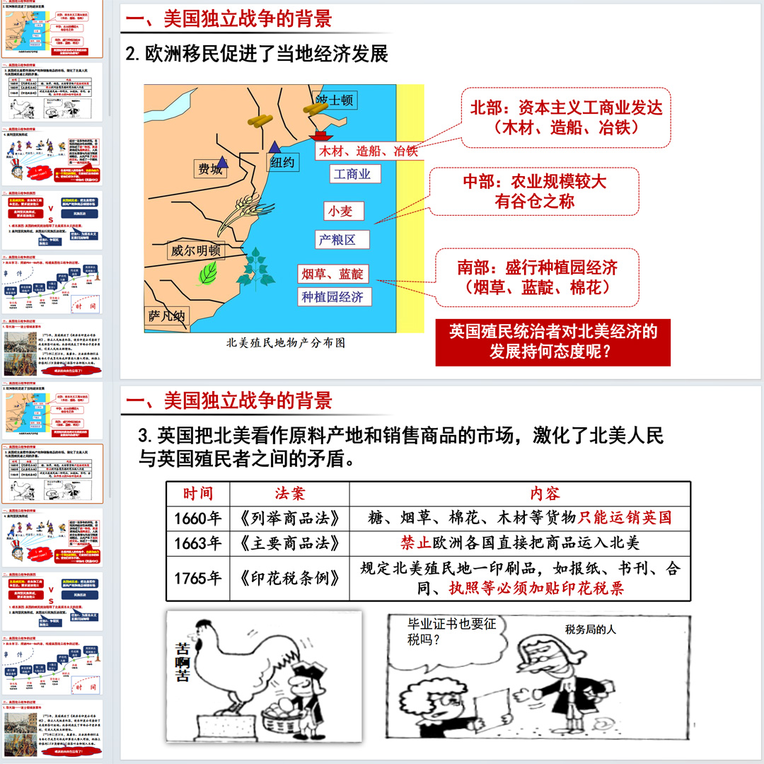 《美国的独立》PPT课件公开课初中九年级上册历史第18课课件PPT