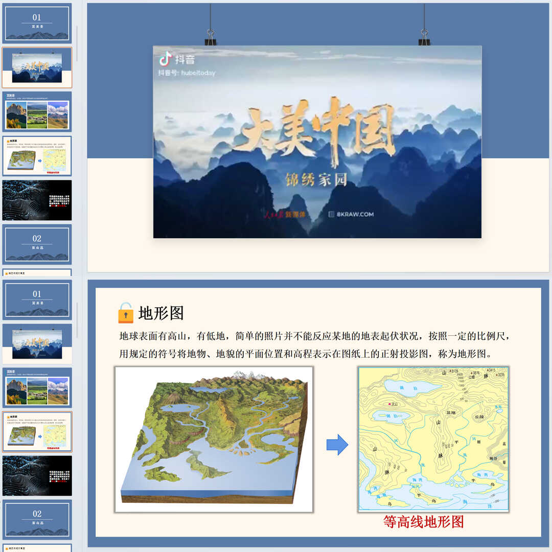 《地形图的判读》PPT课件12套初中七年级上册地理第一章第四节