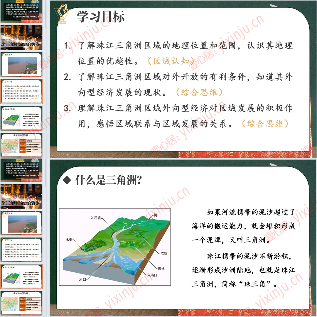 湘教版珠江三角洲区域的外向型经济PPT课件7套八下地理第7章第3节