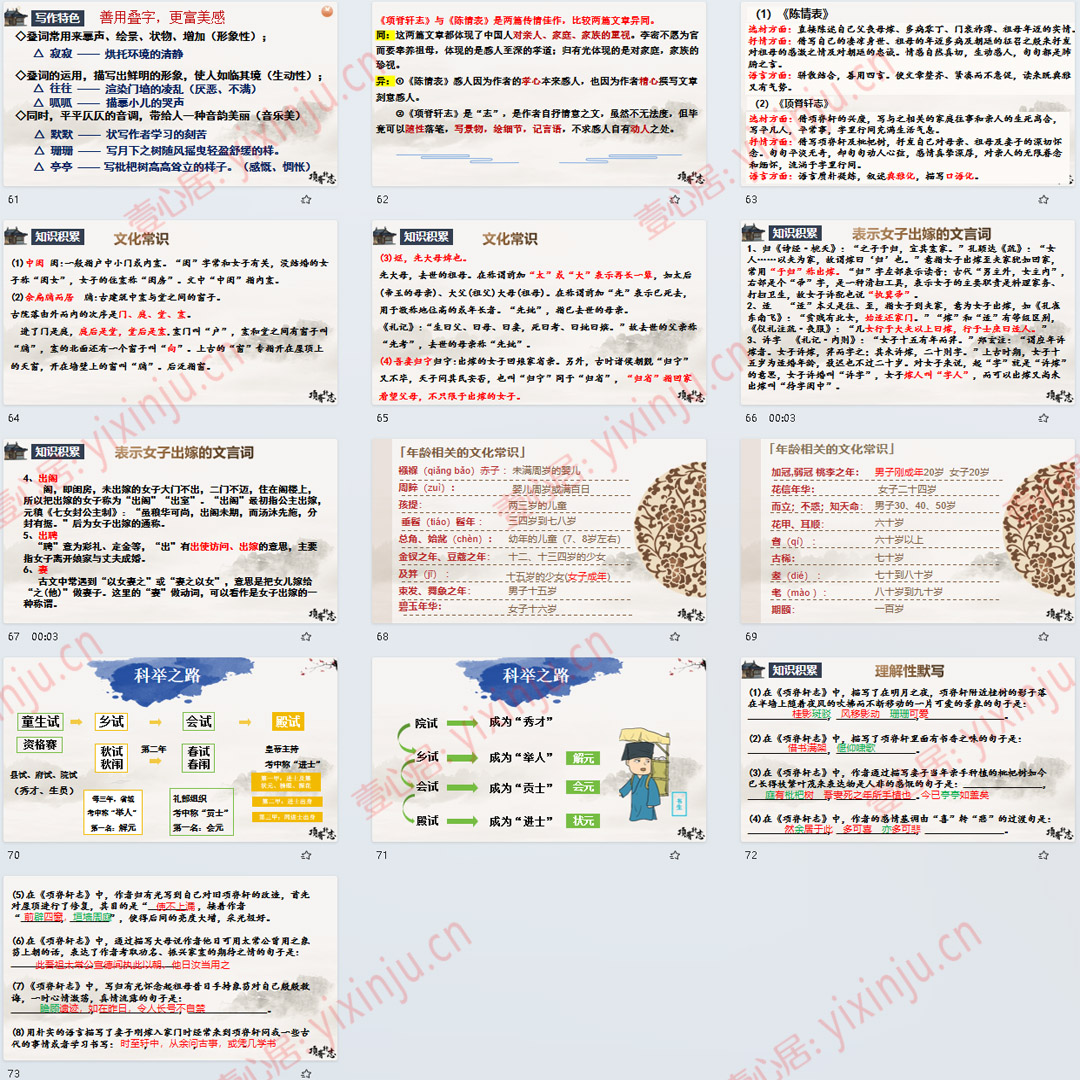 《项脊轩志》PPT课件精品课高中语文选择性必修下册第9课课堂教学