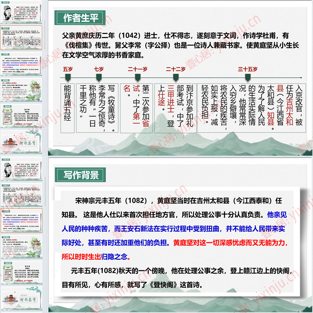 《登快阁》PPT课件9套高中语文选择性必修下册古诗词诵读课堂教学