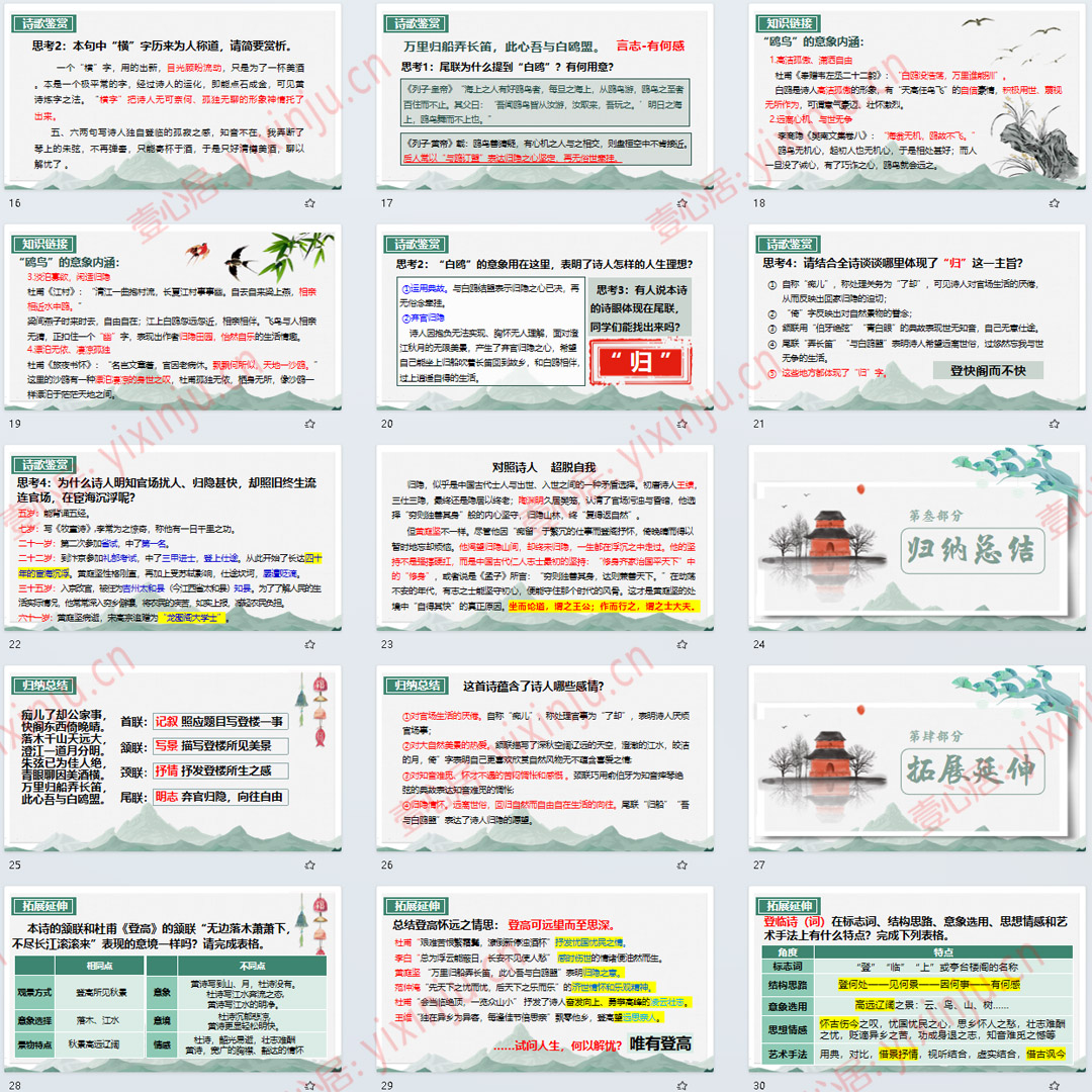 《登快阁》PPT课件9套高中语文选择性必修下册古诗词诵读课堂教学